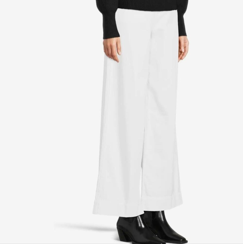 Madewell Superwide High Rise Wide Leg White Denim Jeans 29P NWT 100% Cotton